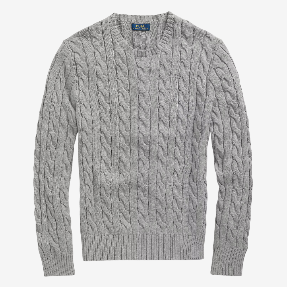 Regent Cable-Knit Cotton Jumper - Buy 2, Get 3 - Christmas Sale