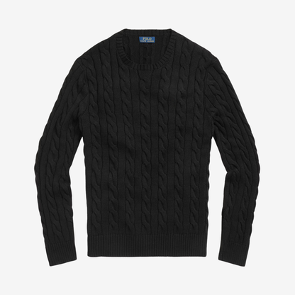 Regent Cable-Knit Cotton Jumper - Buy 2, Get 3 - Christmas Sale