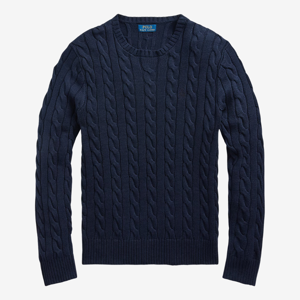 Regent Cable-Knit Cotton Jumper - Buy 2, Get 3 - Christmas Sale