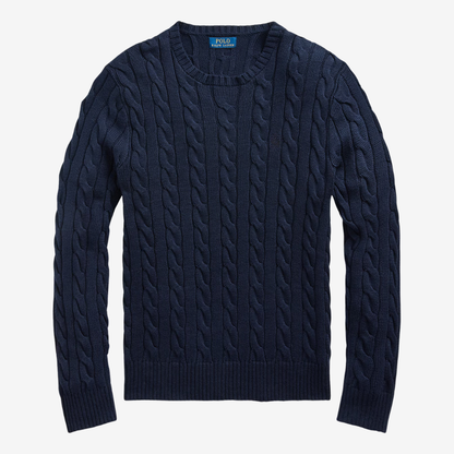 Regent Cable-Knit Cotton Jumper - Buy 2, Get 3 - Christmas Sale