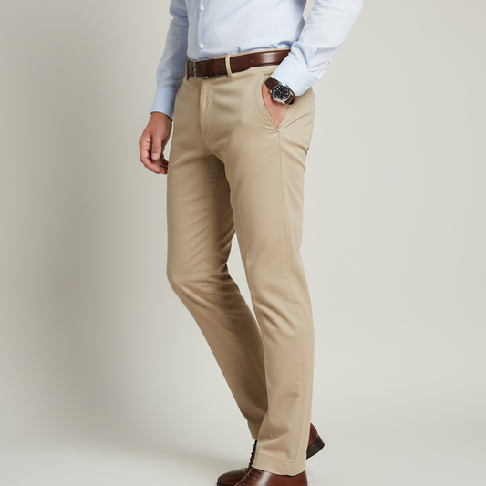 SLIM FIT CHINO TROUSERS
