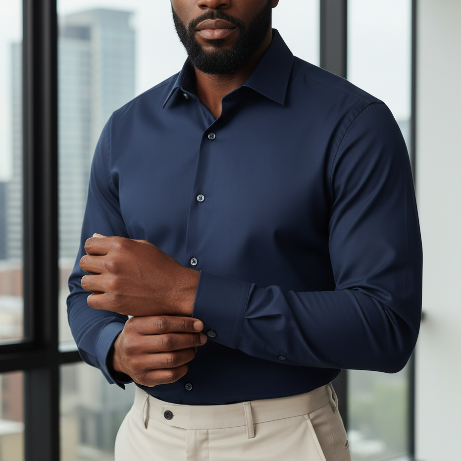 LINEN BLEND ESSENTIAL SHIRT