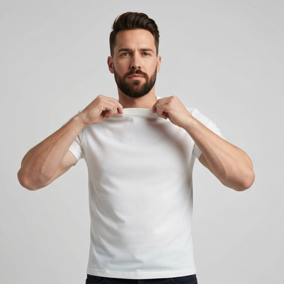 TEXTURED KNIT ESSENTIAL TEE