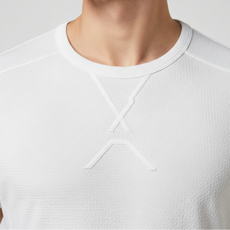 TEXTURED KNIT ESSENTIAL TEE